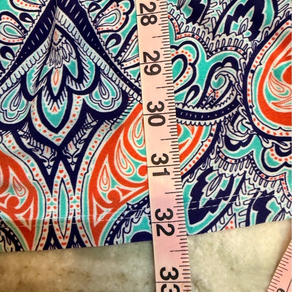 London Times Multicolor Boho Halter Dress Braided Neck Size 4 - Picture 10 of 11